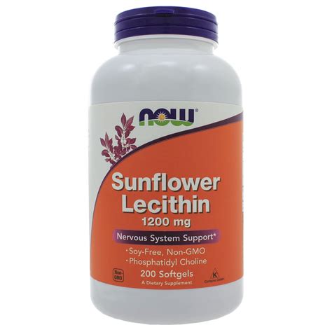 Sunflower Lecithin 1200mg - 200 softgels - Spectrum Supplements