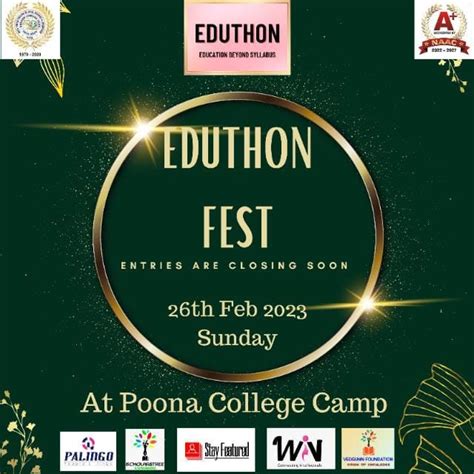 Eduthon Fest 2023 is all set for 26 February at Poona college - News Outlook