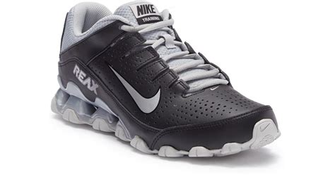 Nike Reax 8 Leather Training Sneaker in Black for Men | Lyst