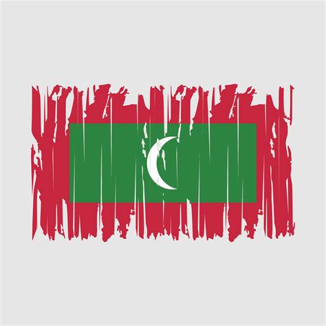 Maldives Flag Brush Vector Illustration 20166461 Vector Art at Vecteezy