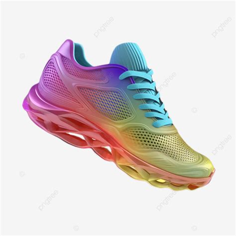 Sneakers Running Shoes Bright Colors, Shoe Shape, Fashion Running Shoes, Sports Shoes PNG ...