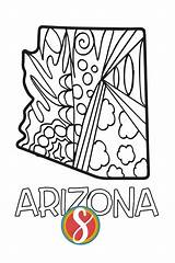 Free Arizona Coloring Page — Stevie Doodles sketch template