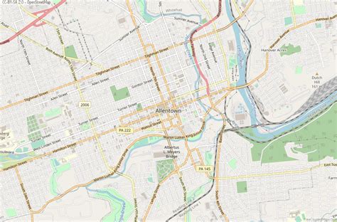 Allentown Map United States Latitude & Longitude: Free Maps