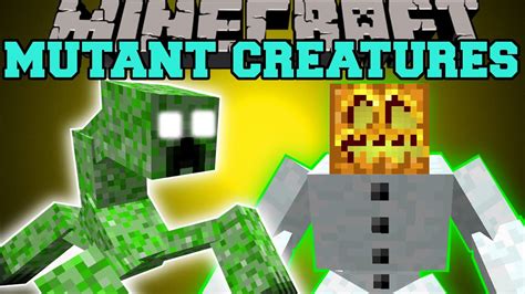 Minecraft: MUTANT CREATURES MOD (MUTANT CREEPER & MUTANT SNOW GOLEM) Mod Showcase - YouTube