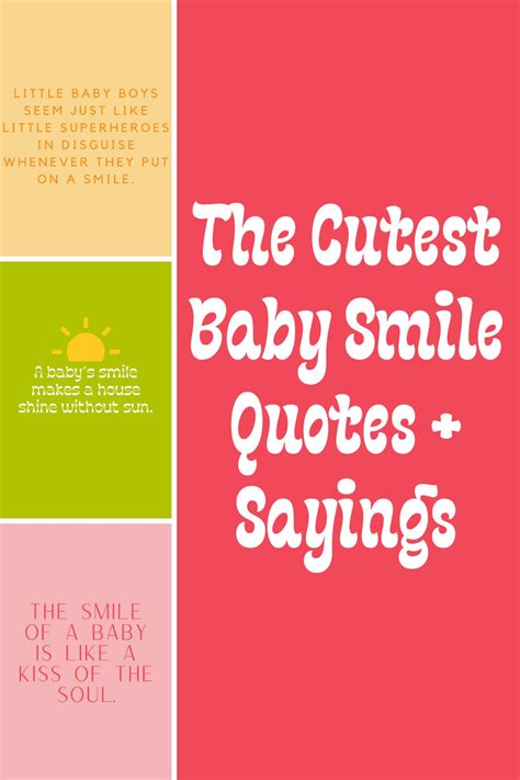 Cutest Baby Smile Quotes + Sayings - Darling Quote