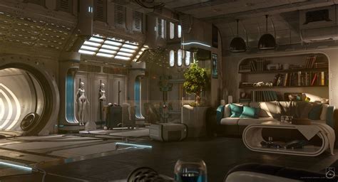 Digital Painting Classes Cyberpunk Interior, Scifi Interior, Spaceship ...