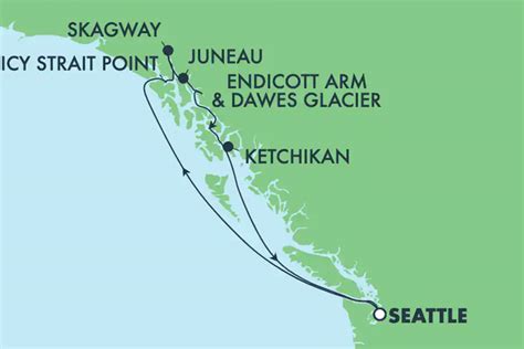 Norwegian Cruise Line (Dawes Glacier, Skagway & Juneau from Seattle)