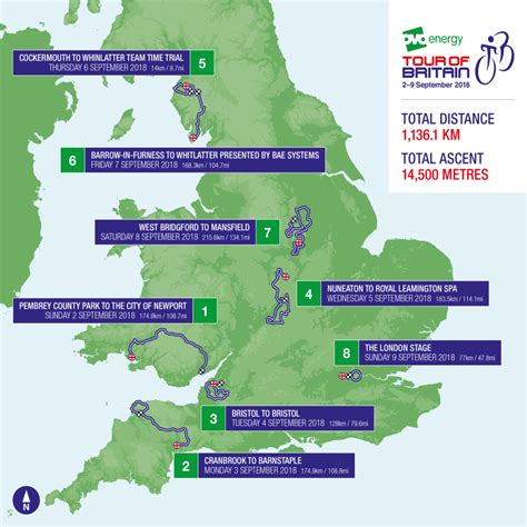 Tour of Britain 2018 route map: here's where and when to watch stage 8