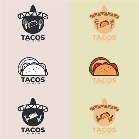 Tacos logo design vector illustration. good for restaurant menu and ...