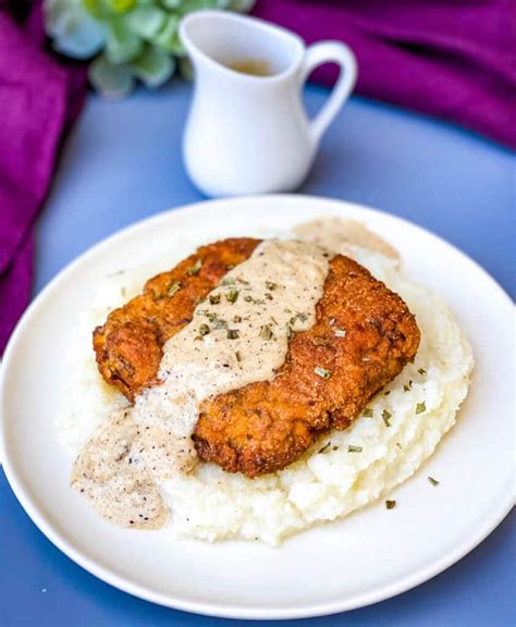 Easy Keto Low Carb Chicken Fried Steak and Gravy + VIDEO