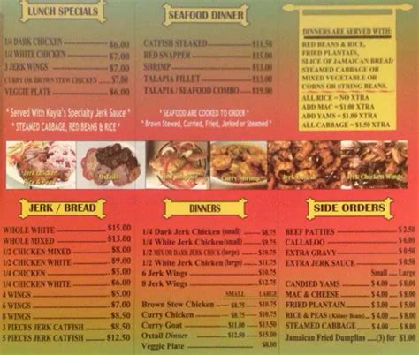 Jerk Chicken Menu, Menu for Jerk Chicken, Washington Heights, Chicago - Urbanspoon/Zomato