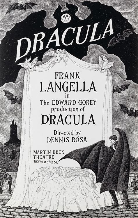 Attempted Bloggery: Edward Gorey's "Dracula" Theater Posters