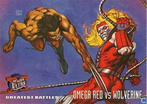 Greatest Battles: Omega Red vs. Wolverine - Marvel '95 Fleer Ultra X ...