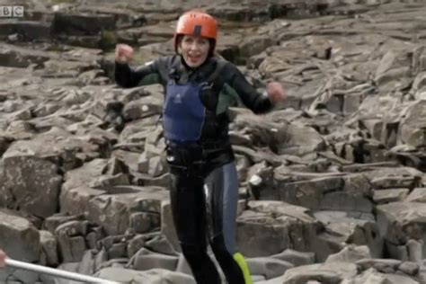 Countryfile: Viewers left fearing for presenter Ellie Harrison’s life as she jumps off a ...