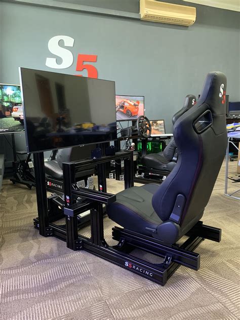 S5 Aluminium Sim Racing Cockpit / wheelstand / driving simulator rig / racing rig / 4080 ...