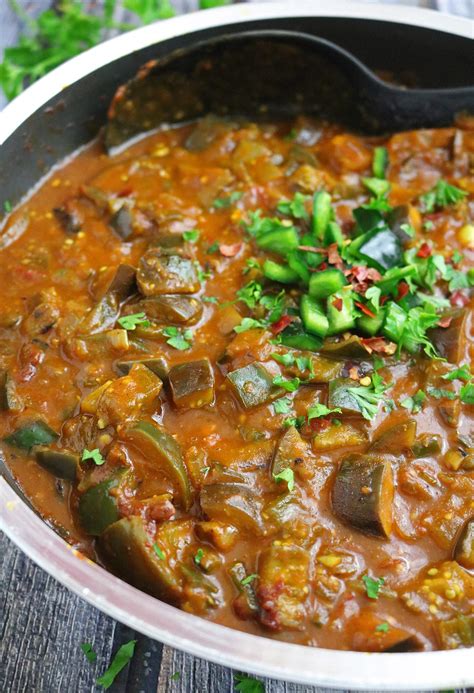 Hearty and Easy Eggplant Poblano Pepper Curry (Vegan)