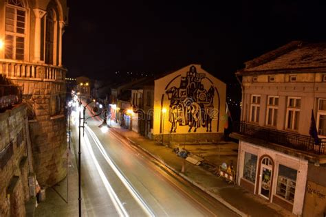 Veliko Tarnovo at night editorial image. Image of night - 138181195