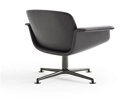 KN01 | Leather easy chair By KNOLL design Piero Lissoni