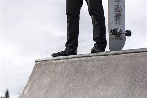 Skateboarder on Halfpipe stock photo. Image of standing - 121697532