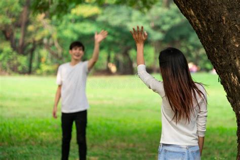 People Greeting or Saying Goodbye by Waving Hands. Stock Image - Image of girl, female: 190928289