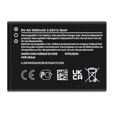 Nokia Bv-6A Battery 2720 V Flip Replacement TA-1295 1500mAh 3.8V – Battery World