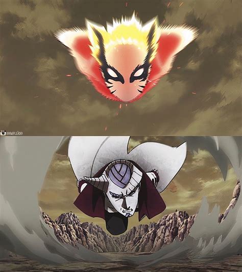 Naruto Baryon Mode Vs Isshiki Otsutsuki | Anime wallpaper, Naruto art ...