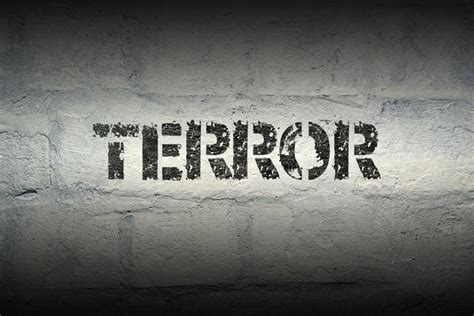 Terror word gr stock photo. Image of black, stencil, attack - 86117852