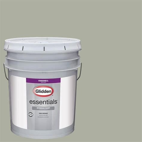 Glidden Essentials 5 gal. #HDGCN07D Loden Frost Green Eggshell Interior ...