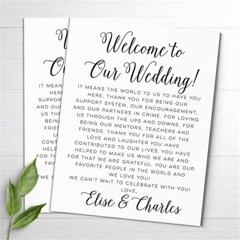 Wedding Hotel Welcome Letter Template Best Of Wedding Wel E Letters Wedding Itineraries Wedding ...