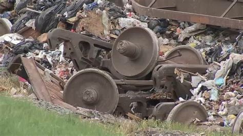 Stinky clean-up after train derails in Berks County - 6abc Philadelphia