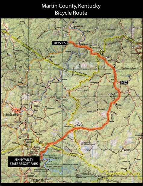 Martin County Kentucky - Bicycle Routes