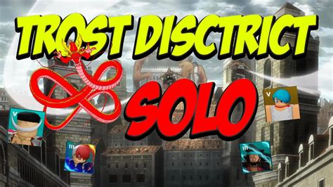 How to solo Trost District New Map Ultimate Tower Defense! - YouTube