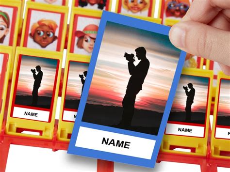 Custom Guess Who Board Game Template editable and Printable - Etsy