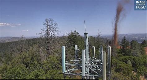 ‘Very aggressive,’ 200-foot dust devil captured on NorCal wildfire cam