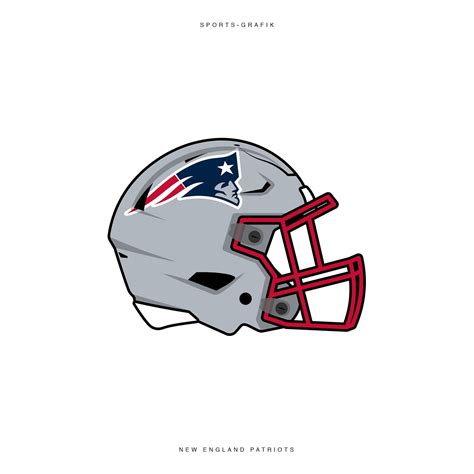 New England Patriots Helmet Fanart NFL American Football | Equipos nfl ...