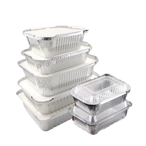 5pcs aluminum tray for food large/aluminum tray with lid cover large ...