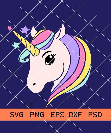 Unicorn head svg, Unicorn horn svg, Unicorn svg, Unicorn birthday svg, files for Cricut ...