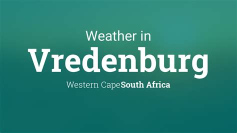 Weather for Vredenburg, South Africa