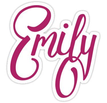 Emily - name' Sticker by navtrav in 2020 | Emily name, Name stickers ...