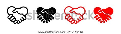 Handshake Vector Icon Set Handshake Symbols Stock Vector (Royalty Free ...