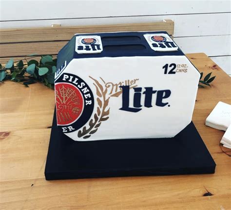 It's Miller time. 🍻 | Miller lite cake, Husband 40th birthday, Beer theme