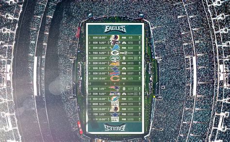 2019 - Stadium Schedule Wallpaper - Philadelphia Eagles : eagles