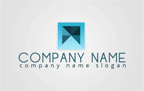 Blue Squares Logo Template