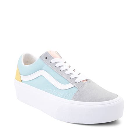 Vans Old Skool Platform Skate Shoe - Pastel Color-Block | Journeys