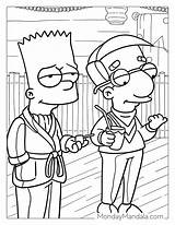 44 Simpsons Coloring Pages Free PDF Printables sketch template
