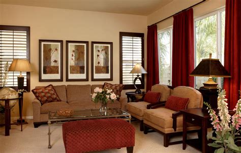 Contemporary Home Decor 16 | Burgundy living room, Living room red, Brown living room