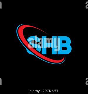 SHB circle letter logo design with circle and ellipse shape. SHB ...