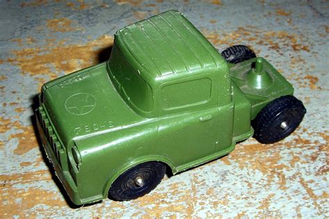 Vintage Toys Green Army Truck Plastic USA 780 S Toy Truck