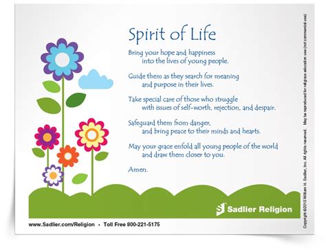 Prayer for Young People Prayer Card | Download | Sadlier Religion