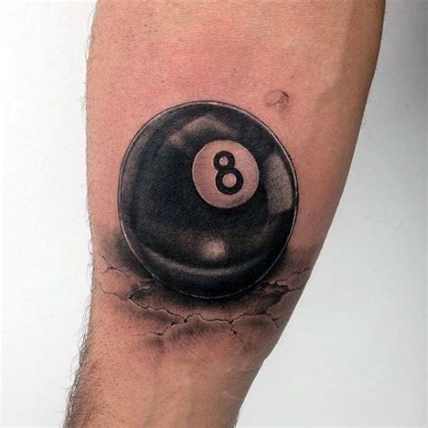 Top 40 Best 8 Ball Tattoo Designs For Men - Billiards Ink Ideas ...